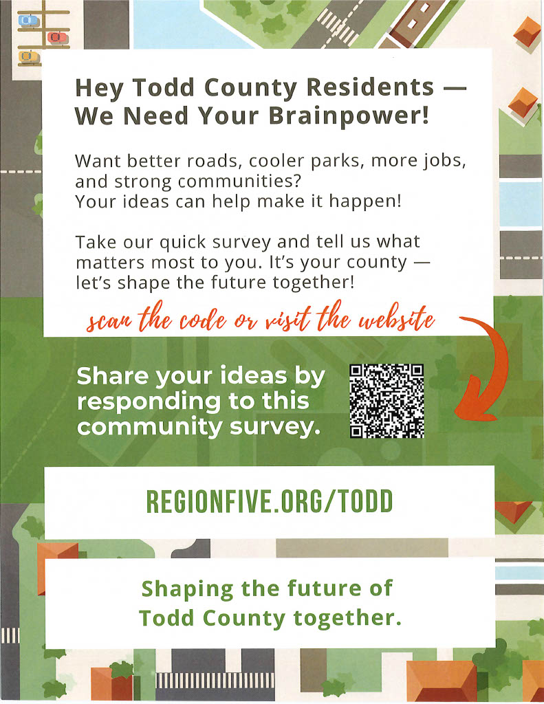 todd county comprehensive plan survey